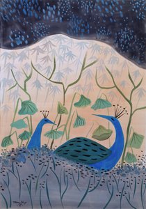 Peacocks Gold and Silver, 1985